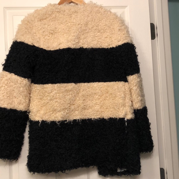 NEW Tan & Black striped jacket medium - Picture 4 of 8